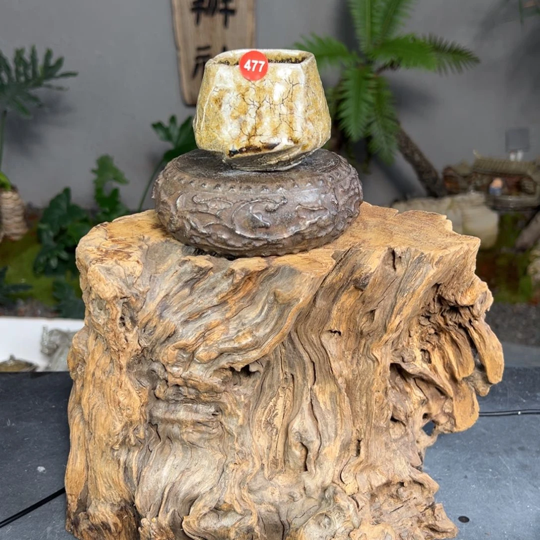 杯477柴烧手捏主人杯自然落灰釉