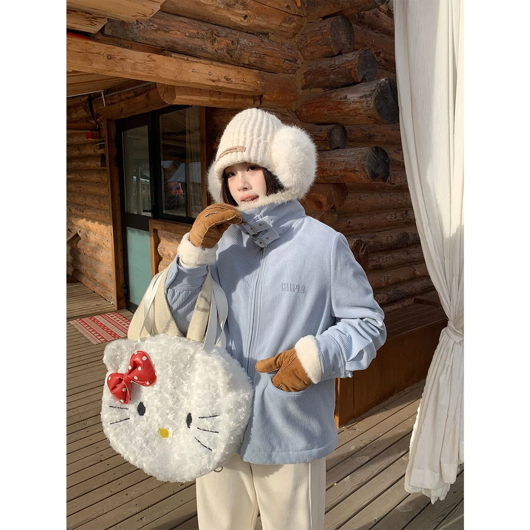 现货大婉酱千千【诺丁雪山】澳粒绒棉服保暖灯芯绒百搭外套冬1324X