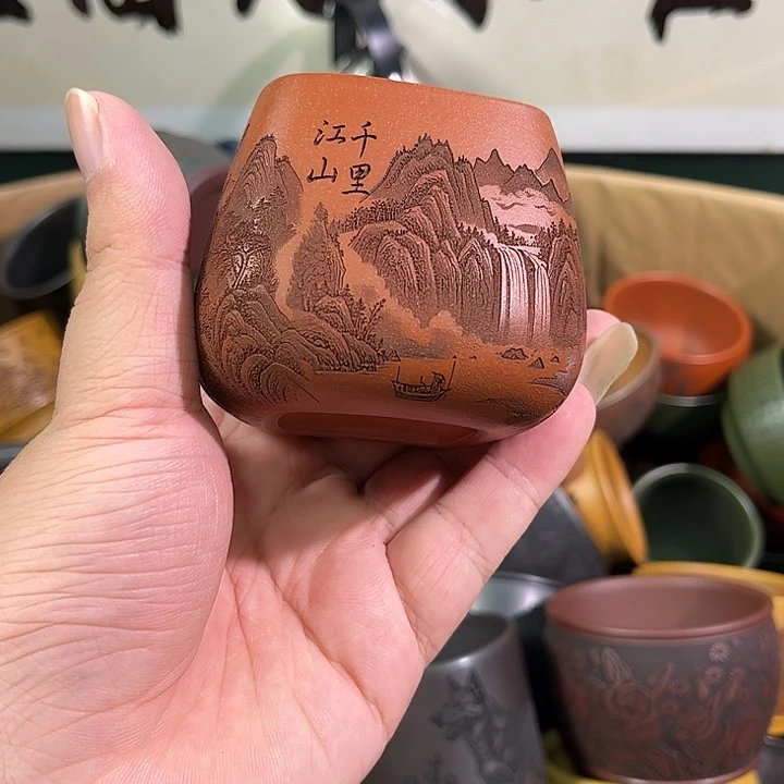 茶杯紫砂全手工紫砂主人杯