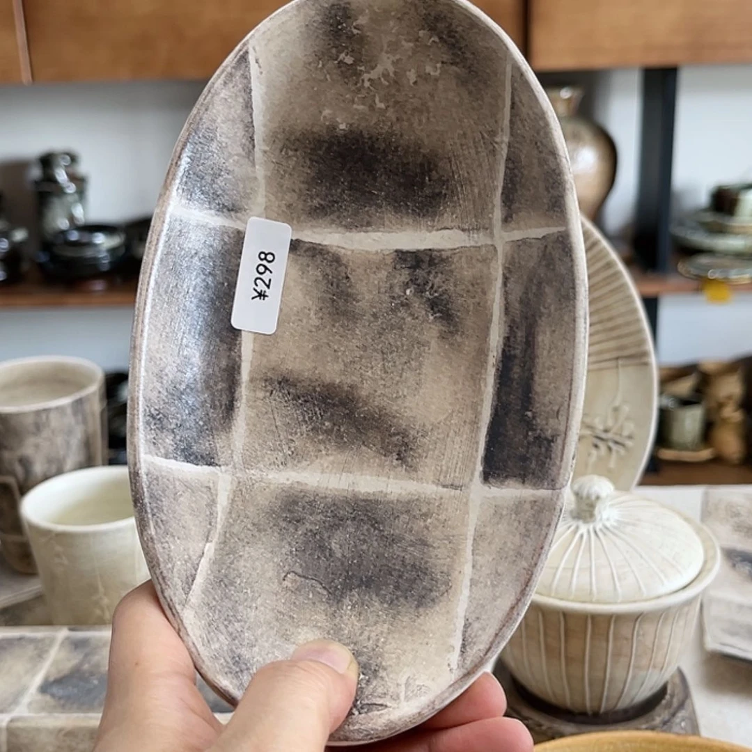 【闪购商品】瓷片椭圆钵好看好看好看好看