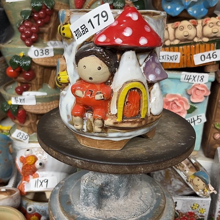 A***a紫砂花盆粗陶材质多肉花盆179