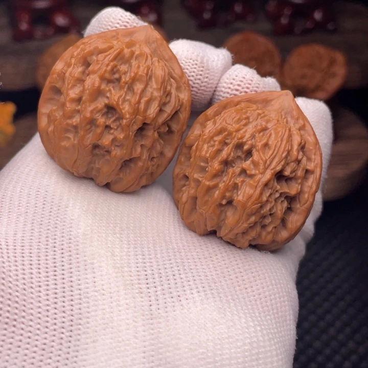 把件文玩核桃秦岭野生山魄系列龙阙33