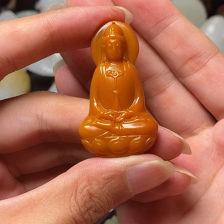 和田玉未镶嵌挂件L**C