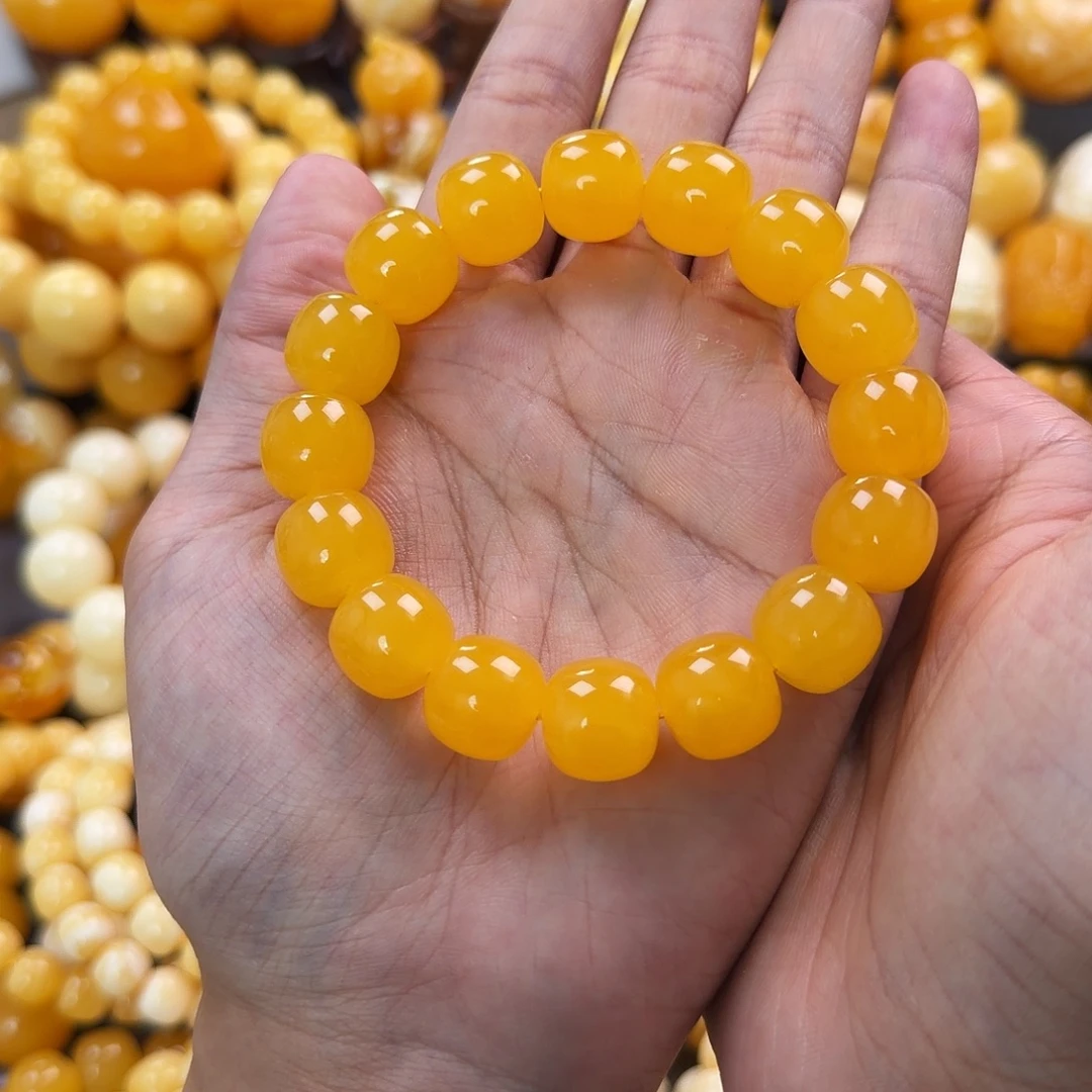 琥珀未镶嵌珠宝奇石14mm同料