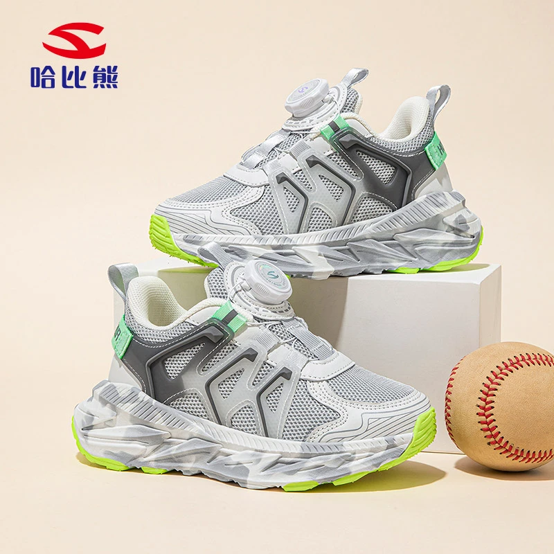 哈比熊童鞋新款单网鞋子男童软底中大童防滑百搭时尚女童运动鞋