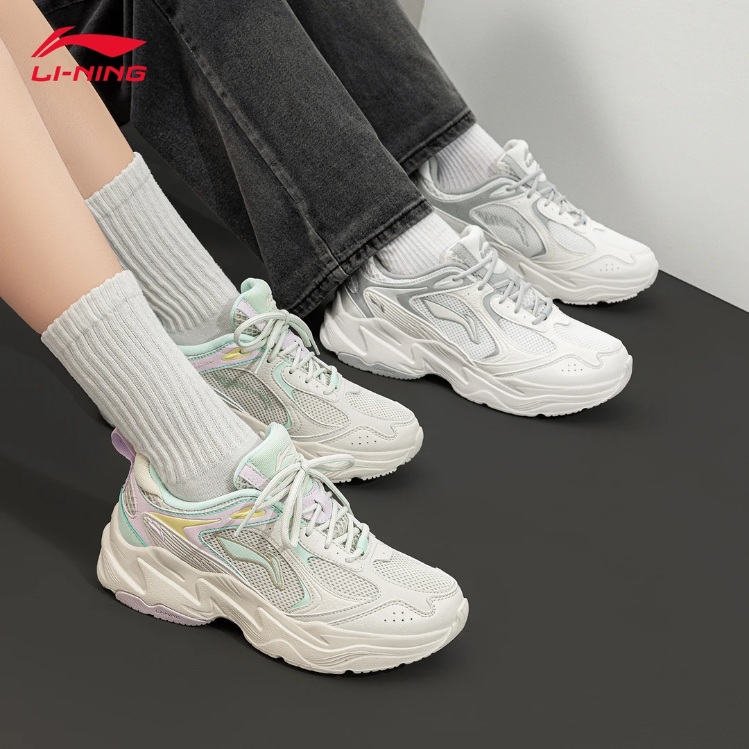 李宁情侣款老爹鞋男女鞋子2025新款厚底百搭增高官方正品休闲鞋