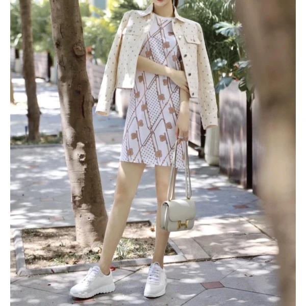 妃鱼/爱马仕/100 %棉/连衣裙/95新/s零九二八