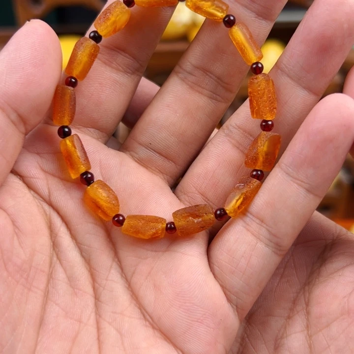 未镶嵌琥珀手链蜜蜡