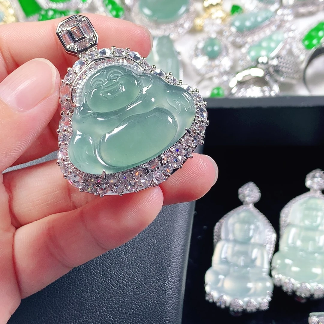 ****福翡翠未镶嵌吊坠(不含链)