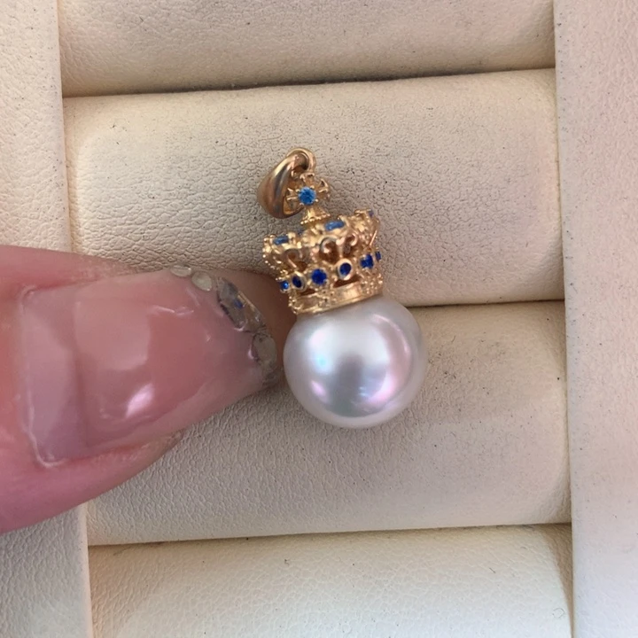 颈饰银S925镶嵌海水珍珠