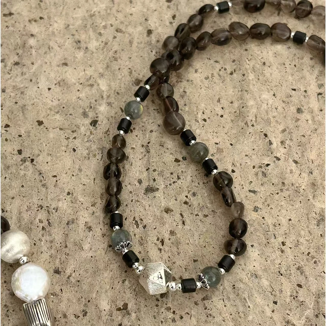 链子925银 JIUJIU【茶颜悦色】项链手工百搭时尚小众精致项链0115