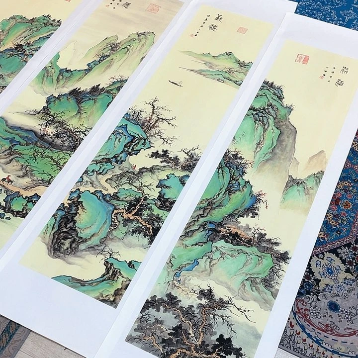 国画书画描金拓染金石传拓手写