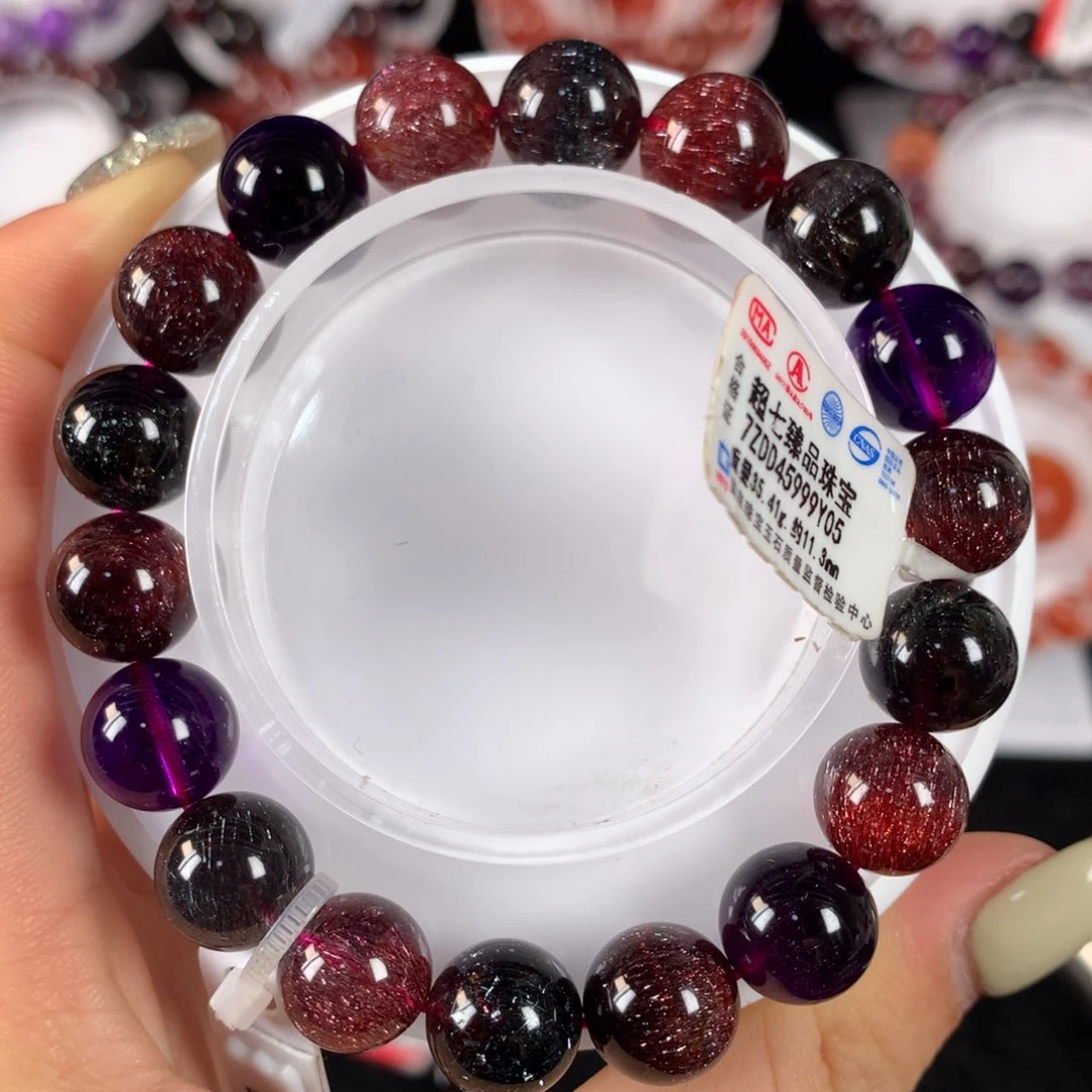 未镶嵌手链水晶超七11.3mm