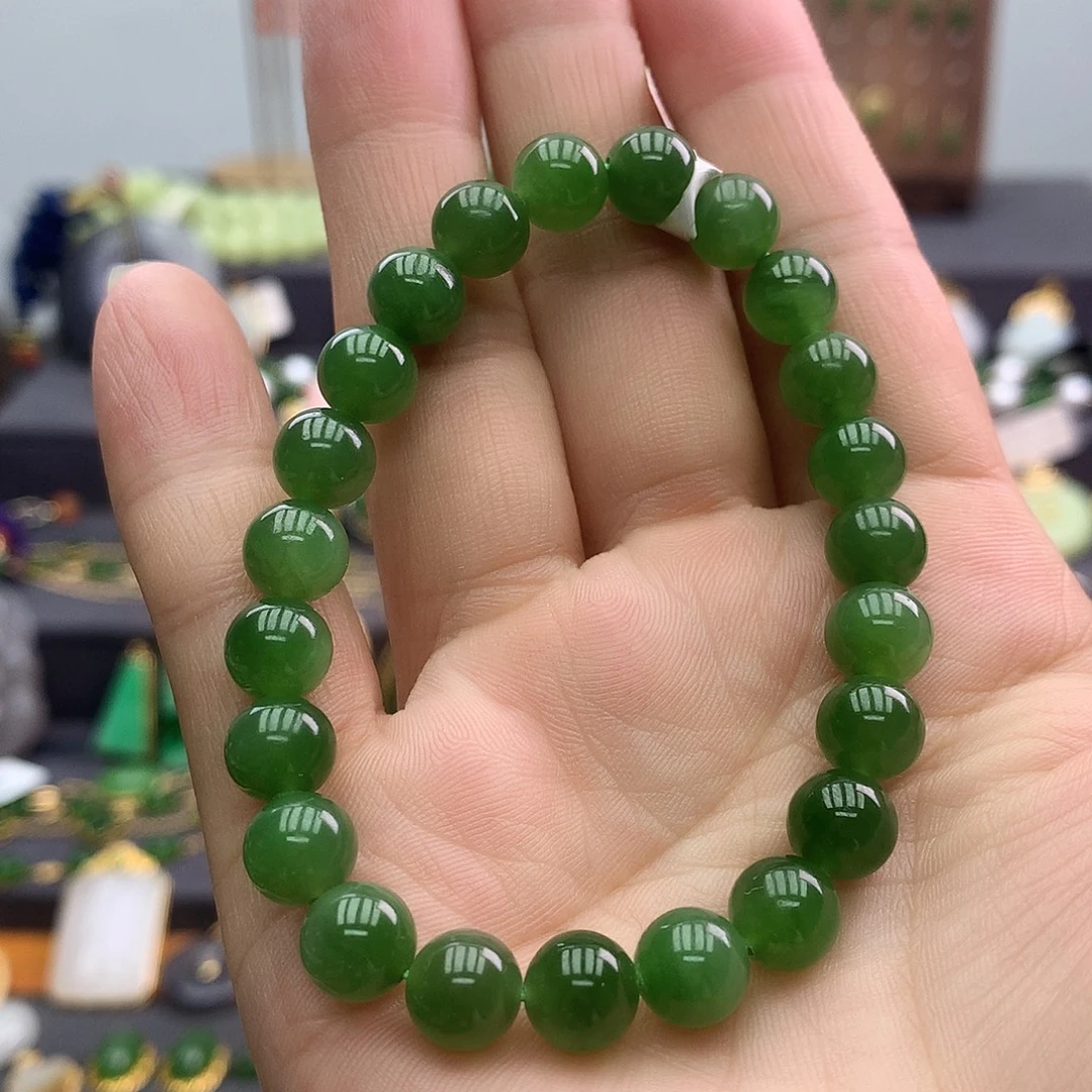 手链未镶嵌和田玉（碧玉）