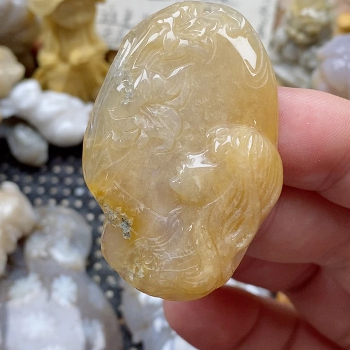 颈饰未镶嵌硅化珊瑚（珊瑚玉）有瑕