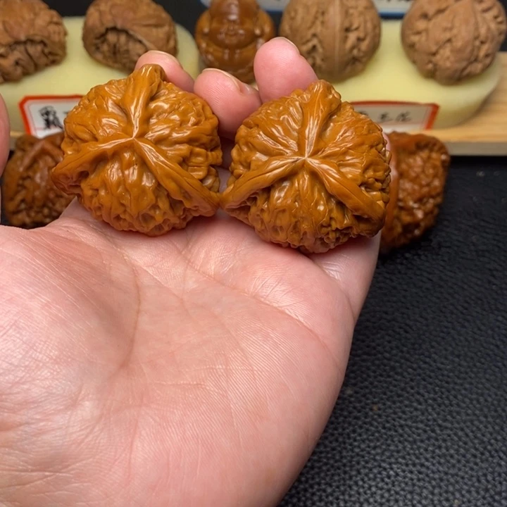 把件文玩核桃坏****）工艺三棱