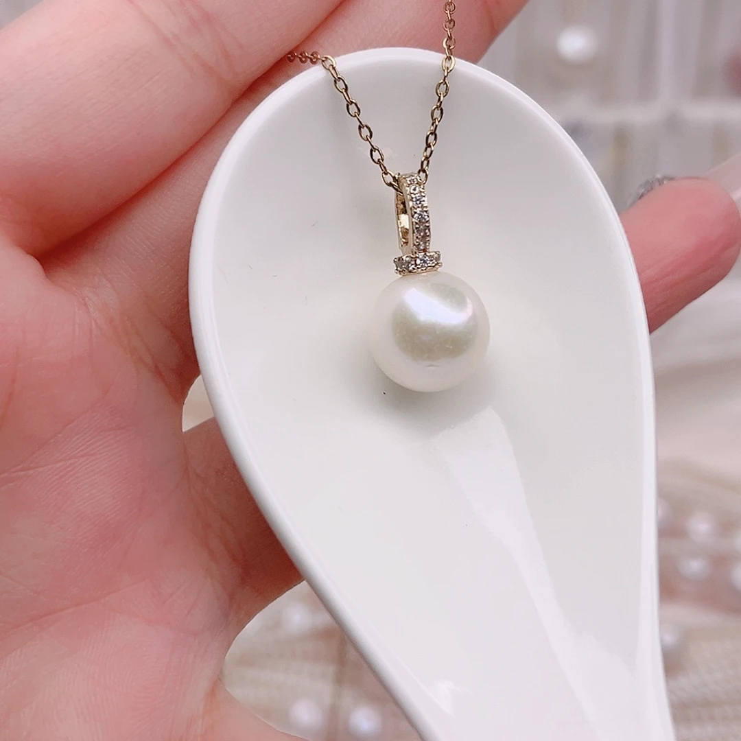 未镶嵌淡水珍珠吊坠(赠链)