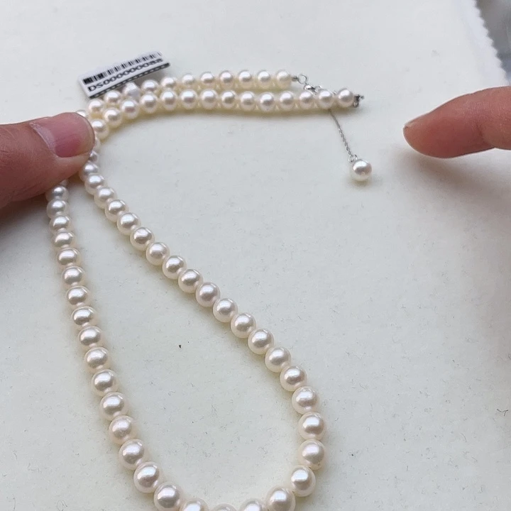 淡水珍珠颈饰未镶嵌卡5极光炫彩