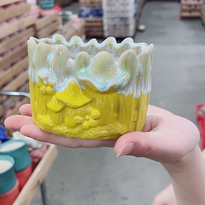 有孔，凑10元包邮陶瓷花盆发货！