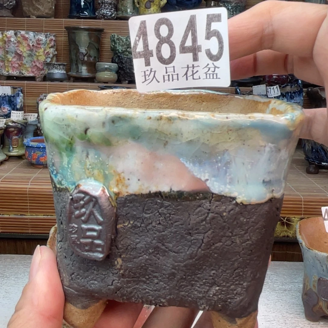 景德镇陶瓷手工花盆默认瑕疵