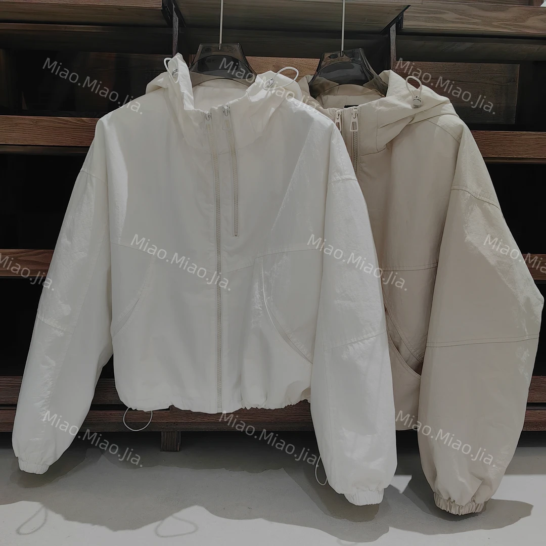 /苗苗家/『风雨同舟』双拉链冲锋衣连帽百搭休闲帽衫夹克风衣2025春