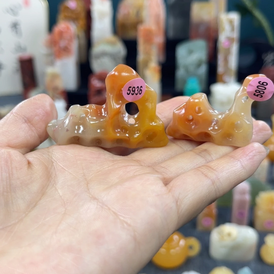 昌化石印石熊*59365806包邮包刻