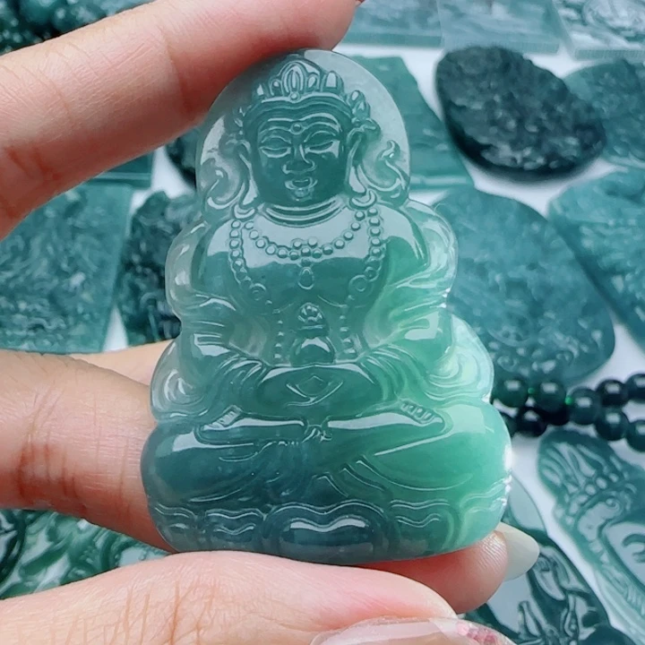 翡翠未镶嵌颈饰多样性发货天然A货翡翠