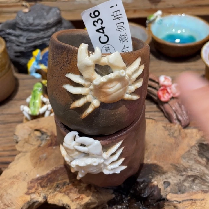 618大促手工柴烧茶具茶杯