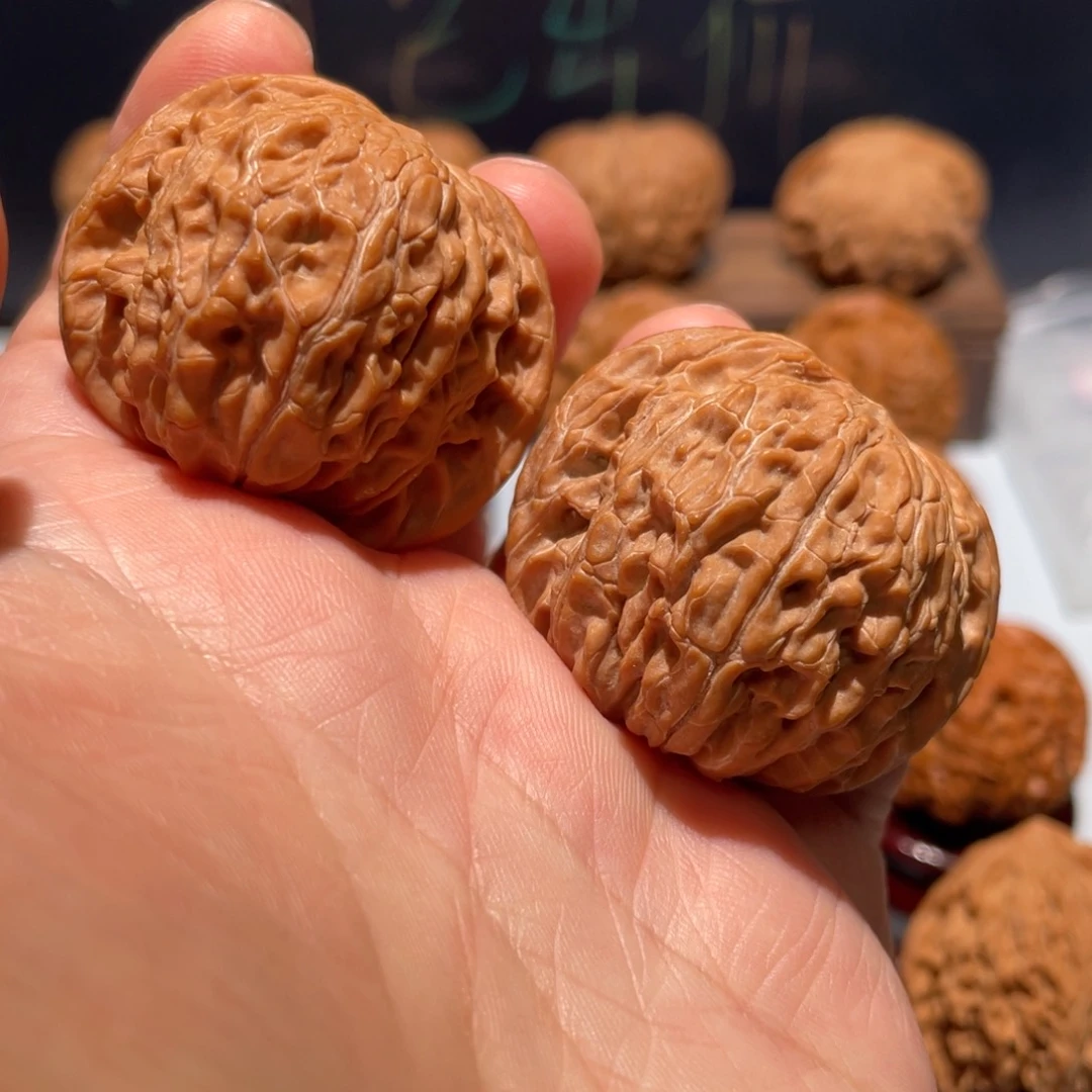 文玩核桃把件Z*磨盘40全品