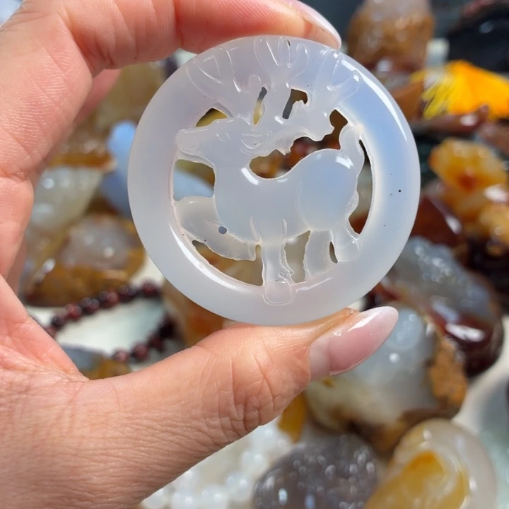 未镶嵌吊坠(不含链)玛瑙/玉髓