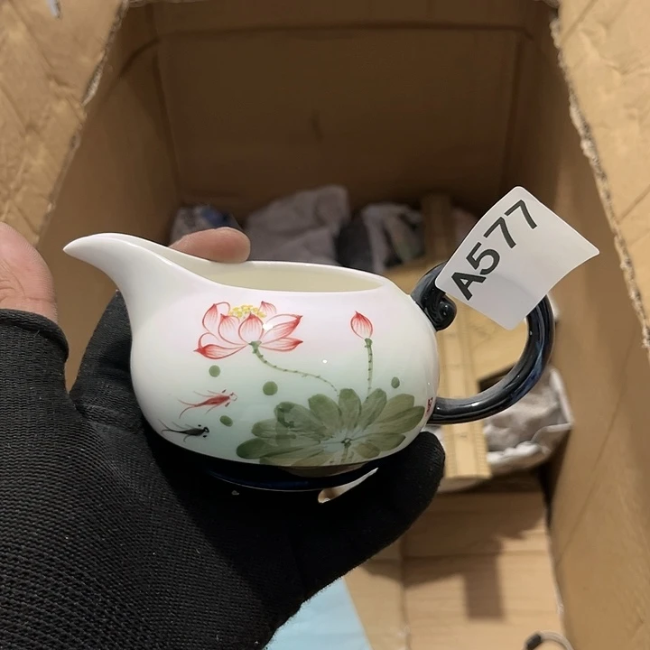 瓷片茶摆件工艺品摆件666