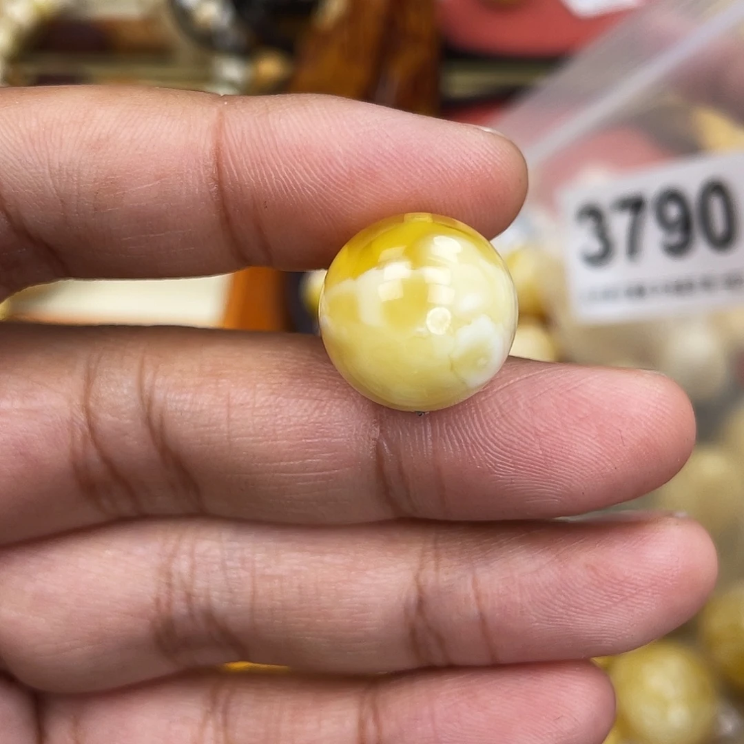 蜜蜡未镶嵌珠宝奇石粉16.5
