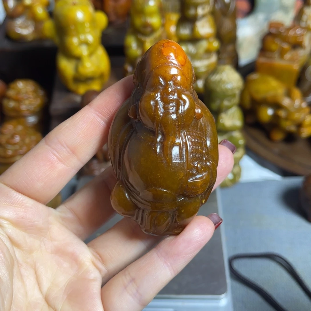 蛇纹石玉合金颈饰