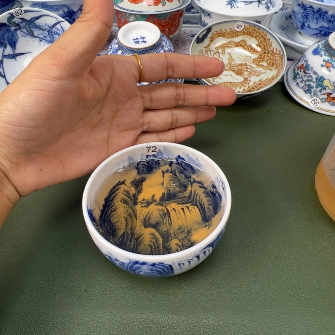 景德镇纯手工纯手绘茶具木木72