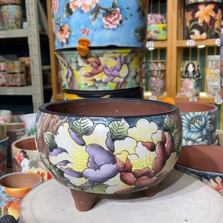 红陶景德镇艺术手绘作品