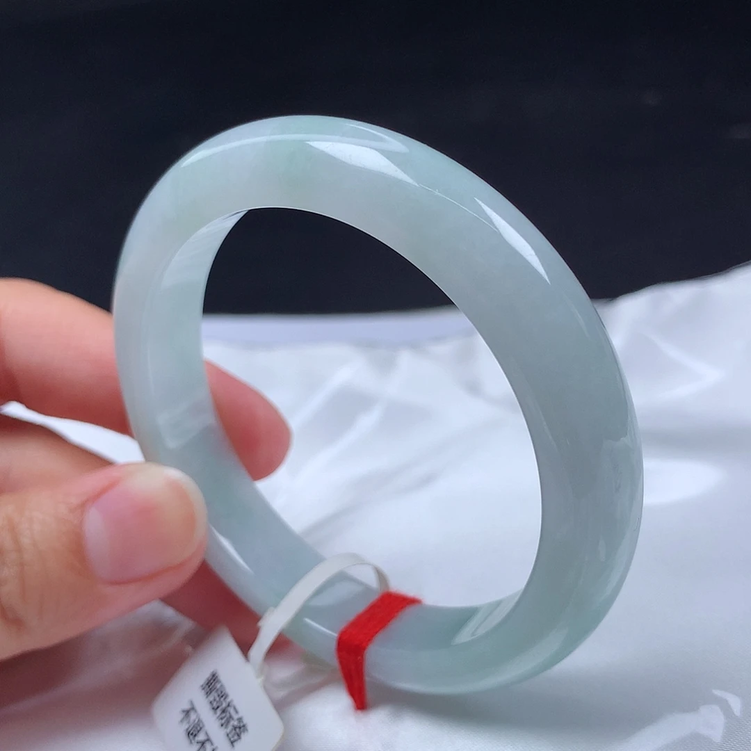 翡翠未镶嵌手镯54圈d5416