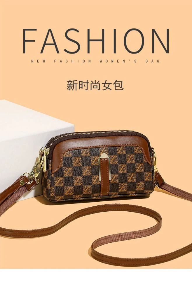 2025新款零钱时尚百搭手机单肩中年斜挎包妈妈女士洋气小包手拿包