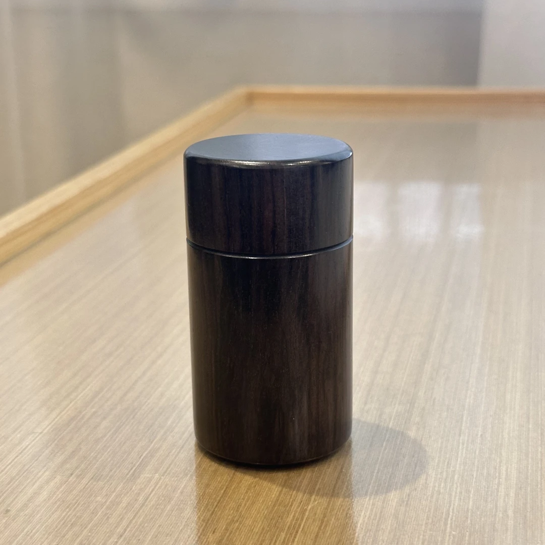 249  紫光檀实木牙签筒3.5*8整木牙签罐