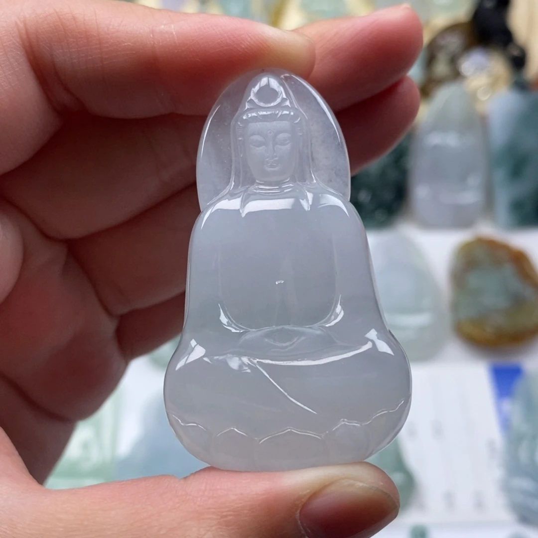 颈饰未镶嵌翡翠素衣