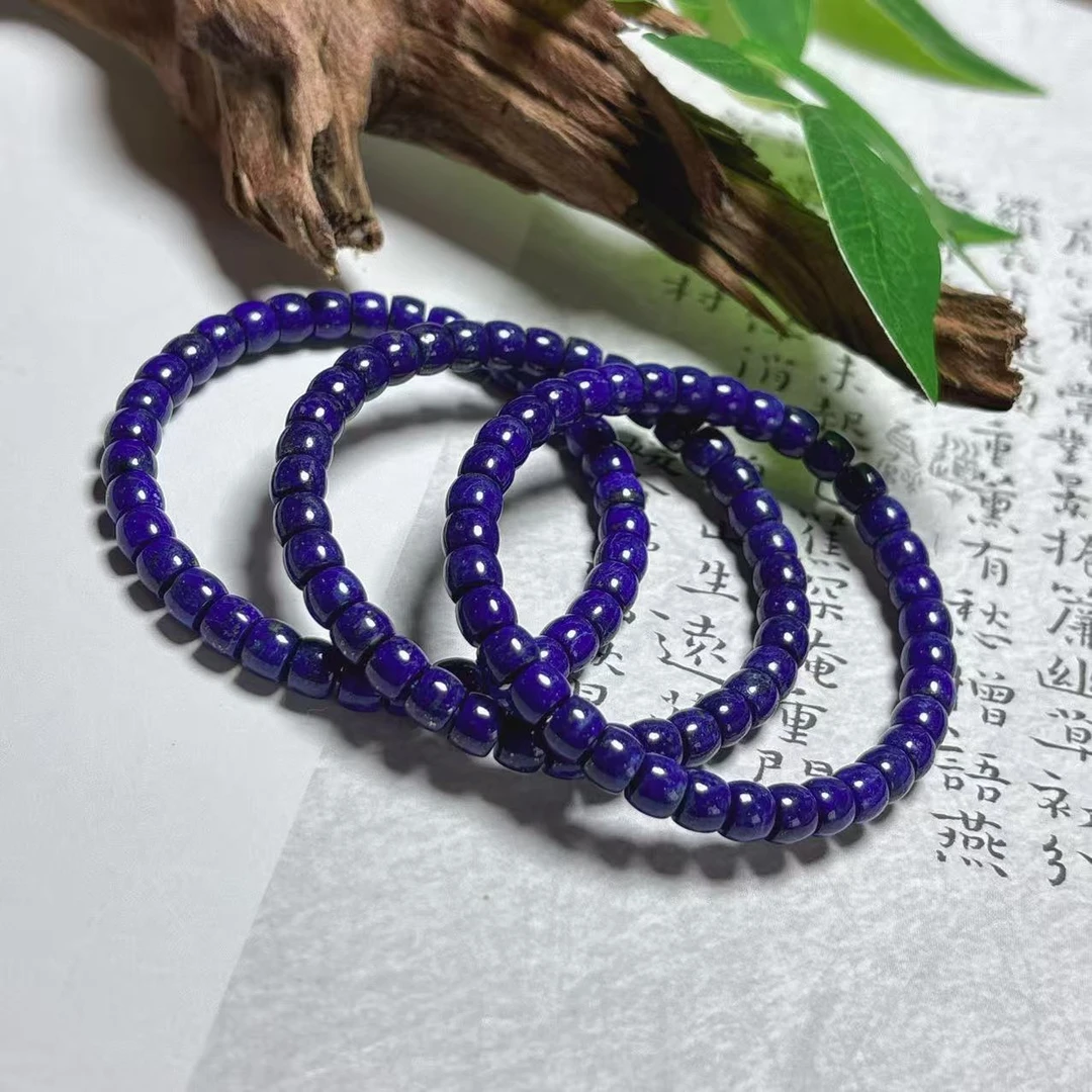 《铁头老猪》XYJ576青金石直切极限弧手串约5*6mm多样性发其一