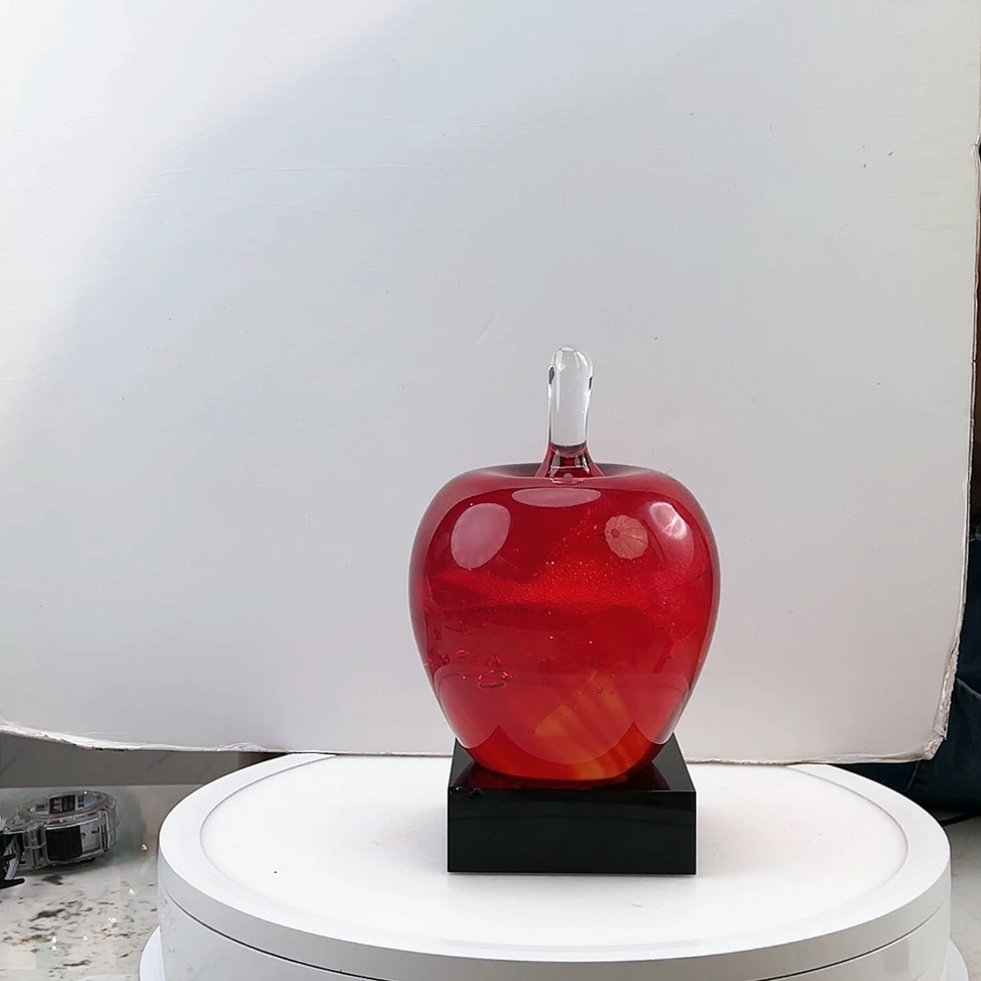 茶盏琉璃水晶苹果