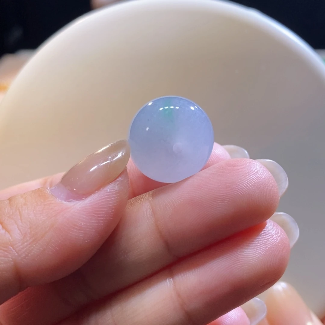 翡翠未镶嵌吊坠(不含链)翡翠春彩苹果珠