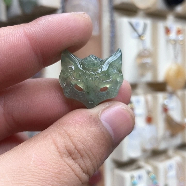 蛇纹石玉手链未镶嵌山**岚