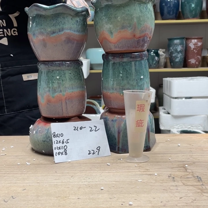 紫砂花盆?**?多肉花盆微瑕22