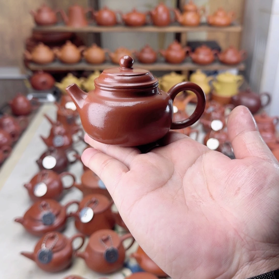 紫砂茶壶?***?大红袍德钟壶