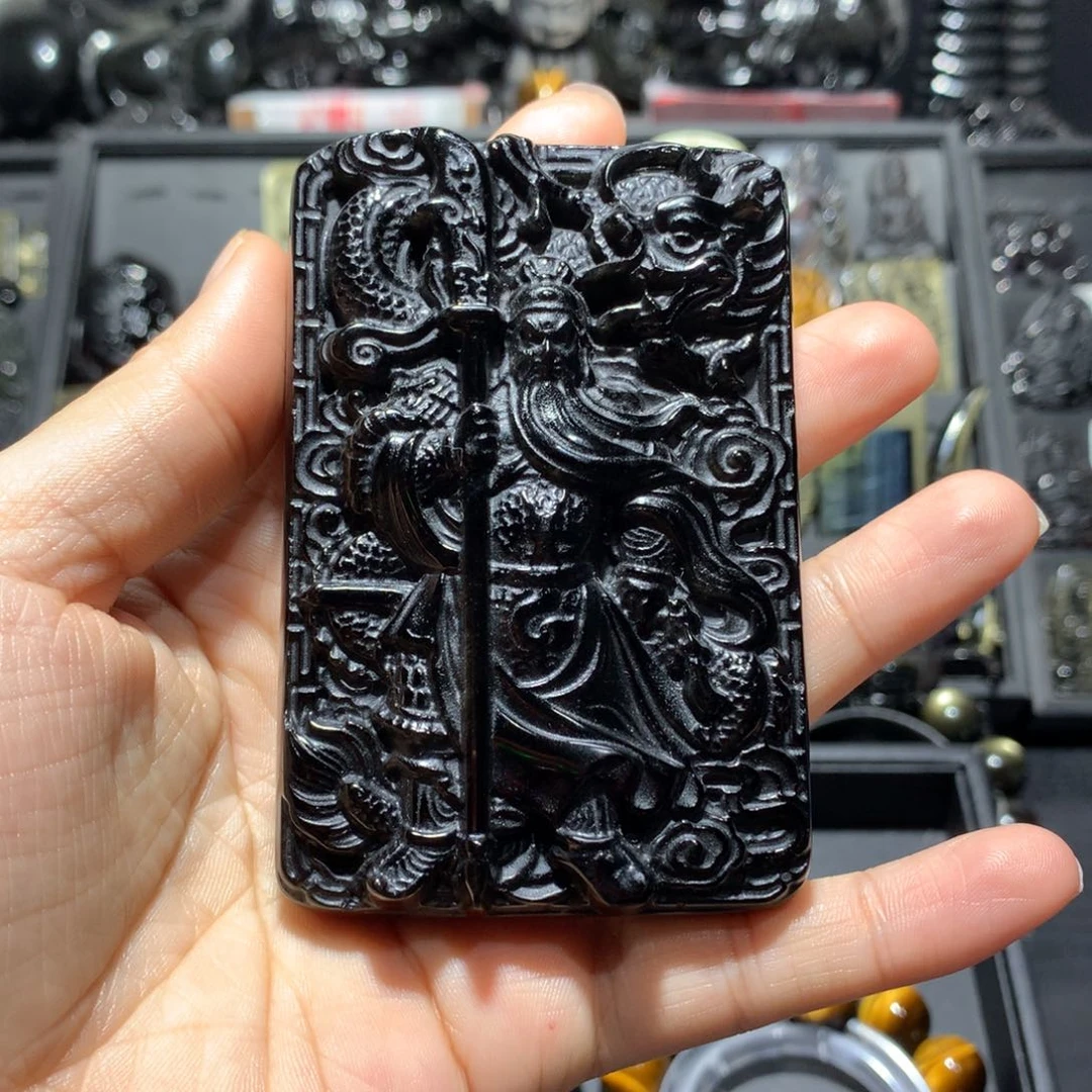 黑曜岩吊坠(不含链)未镶嵌落***天