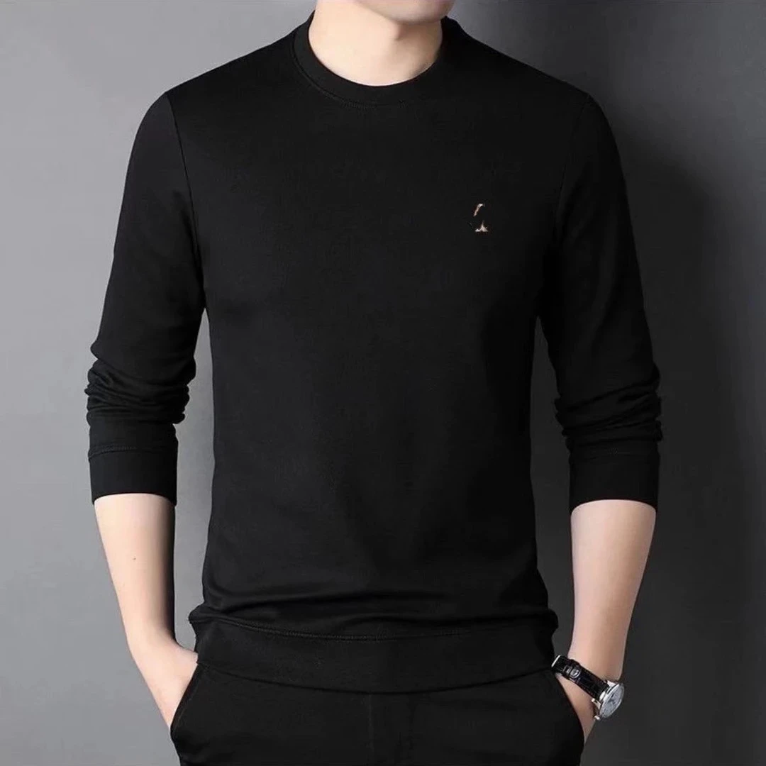 【北部庄园】男士秋季商务气质休闲百搭打底衫打底卫衣/1118