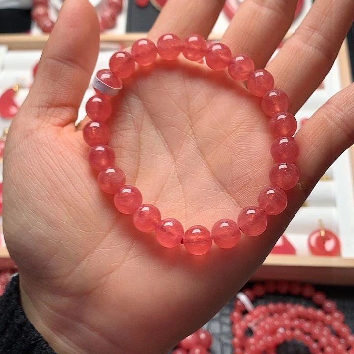 菱锰矿（红纹石）手绳未镶嵌