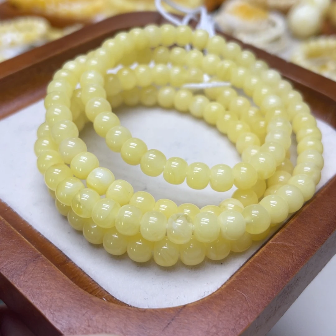 蜜蜡未镶嵌颈饰5.8mm老型链子