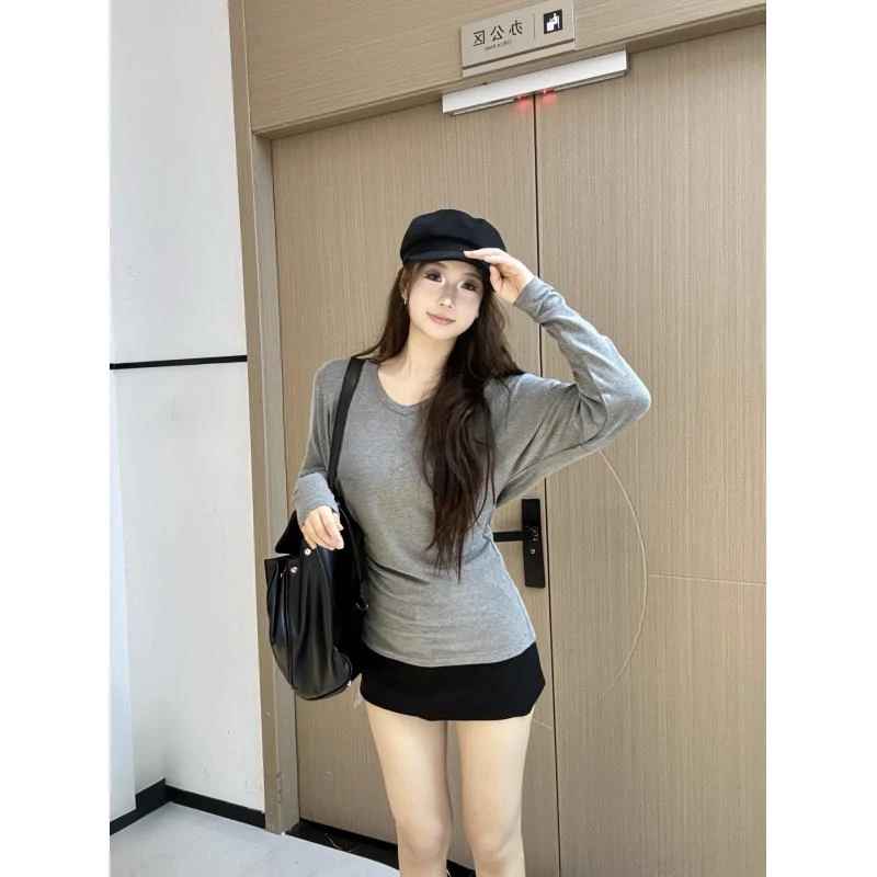 *尹千金*【慵懒主义】磨毛款舒服到不想脱的堆叠冬季打底衫A111008